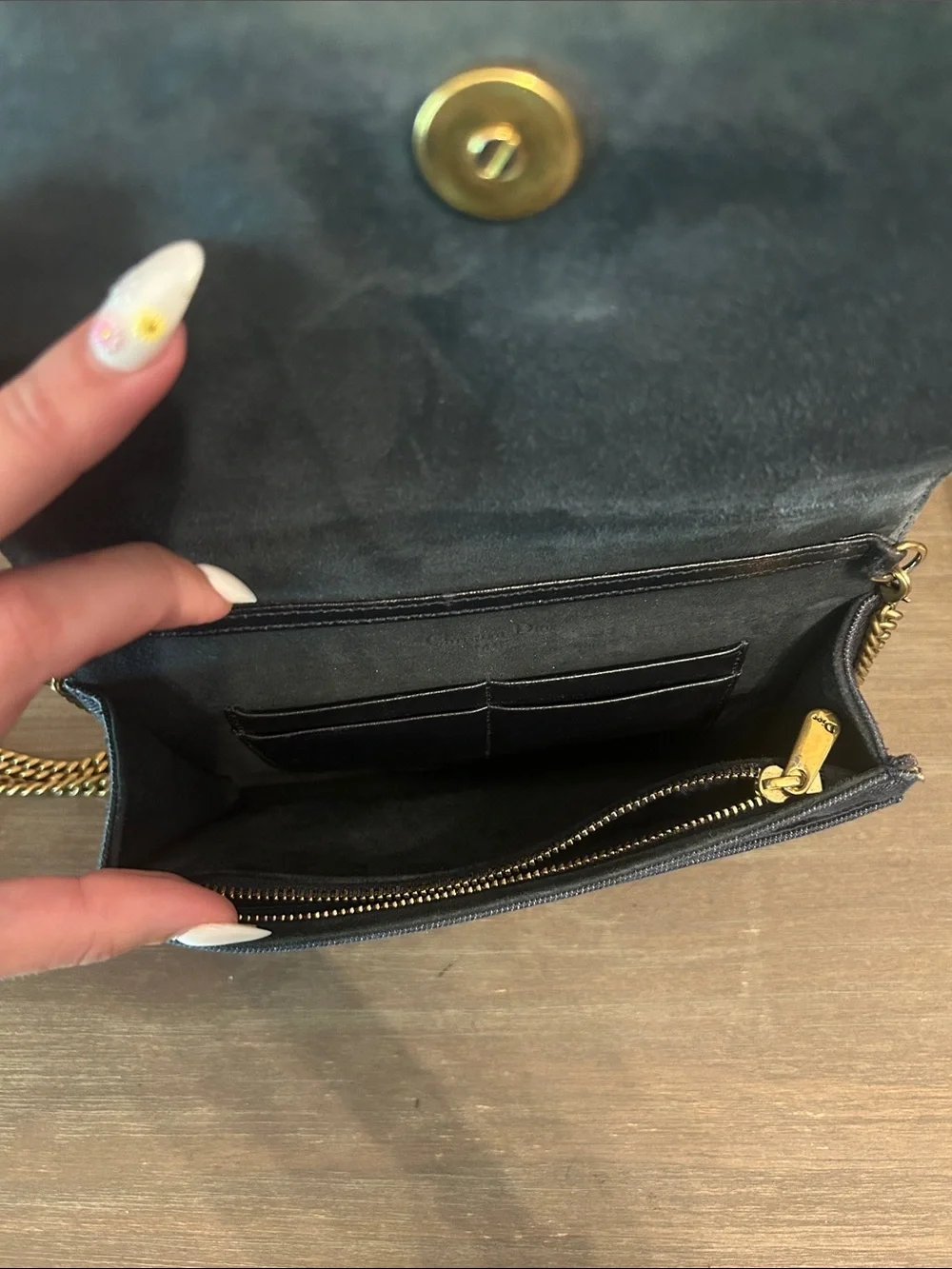 Christian Dior Diorama Wallet on Chain